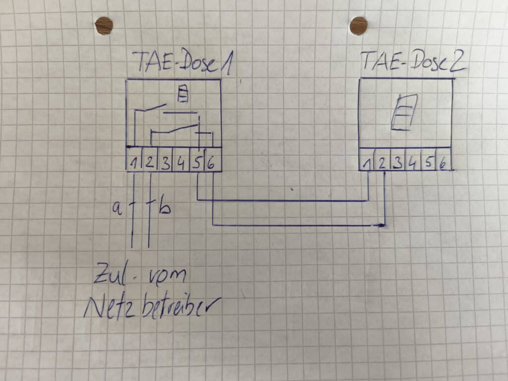 Telefondose anklemmen