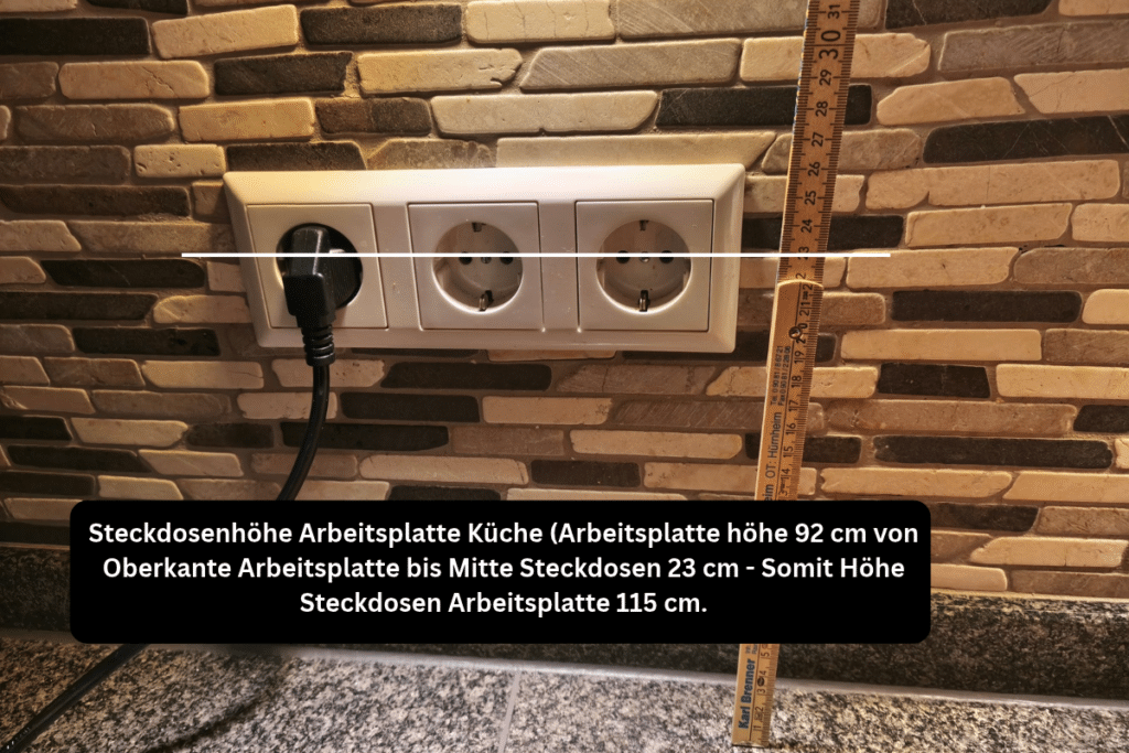 Steckdosehöhe Küche